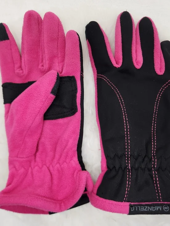 Manzella Womens Small Fleece Pink Warm Outdoor Gloves - Picture 1 of 4